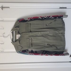 THREAD & SUPPLY military distressed jacket size small l